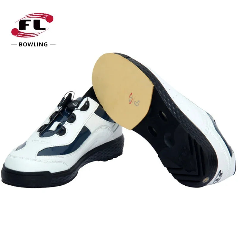 Unisex Professional Bowling Shoes Right Left Hand Athletic Sneakers Changeable Soles Hard-Wearing Big Size Bowling Shoe 35-46
