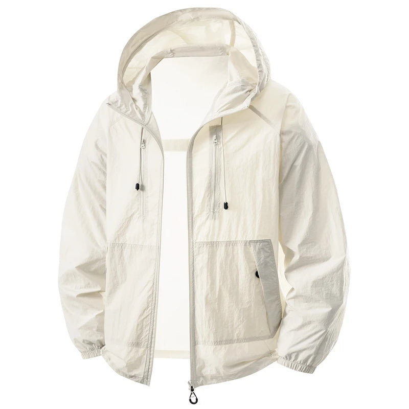 2026 New Unisex Loose Fit Summer Lightweight Hooded Sun Protection Clothing Outdoor UV Protection Casual Outerwear Skin Clothes