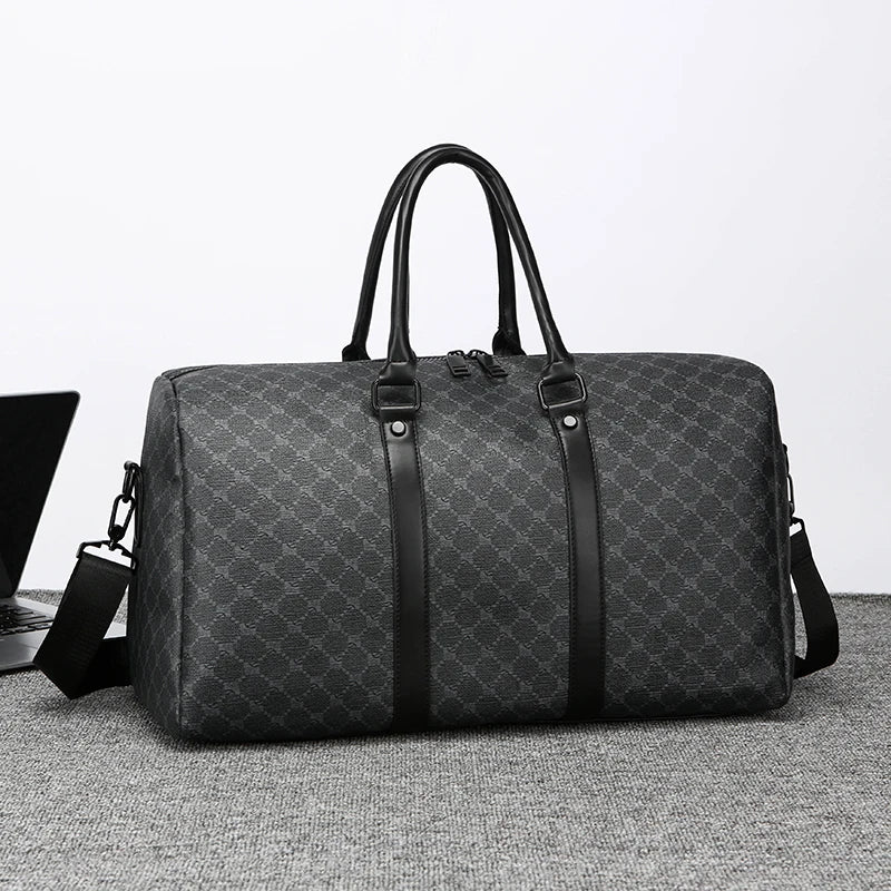 Unisex Traveling Bag Large Capacity Business Casual Travel Luggage Bag Classic Full Body Printed Handbag Shoulder Bags for Men