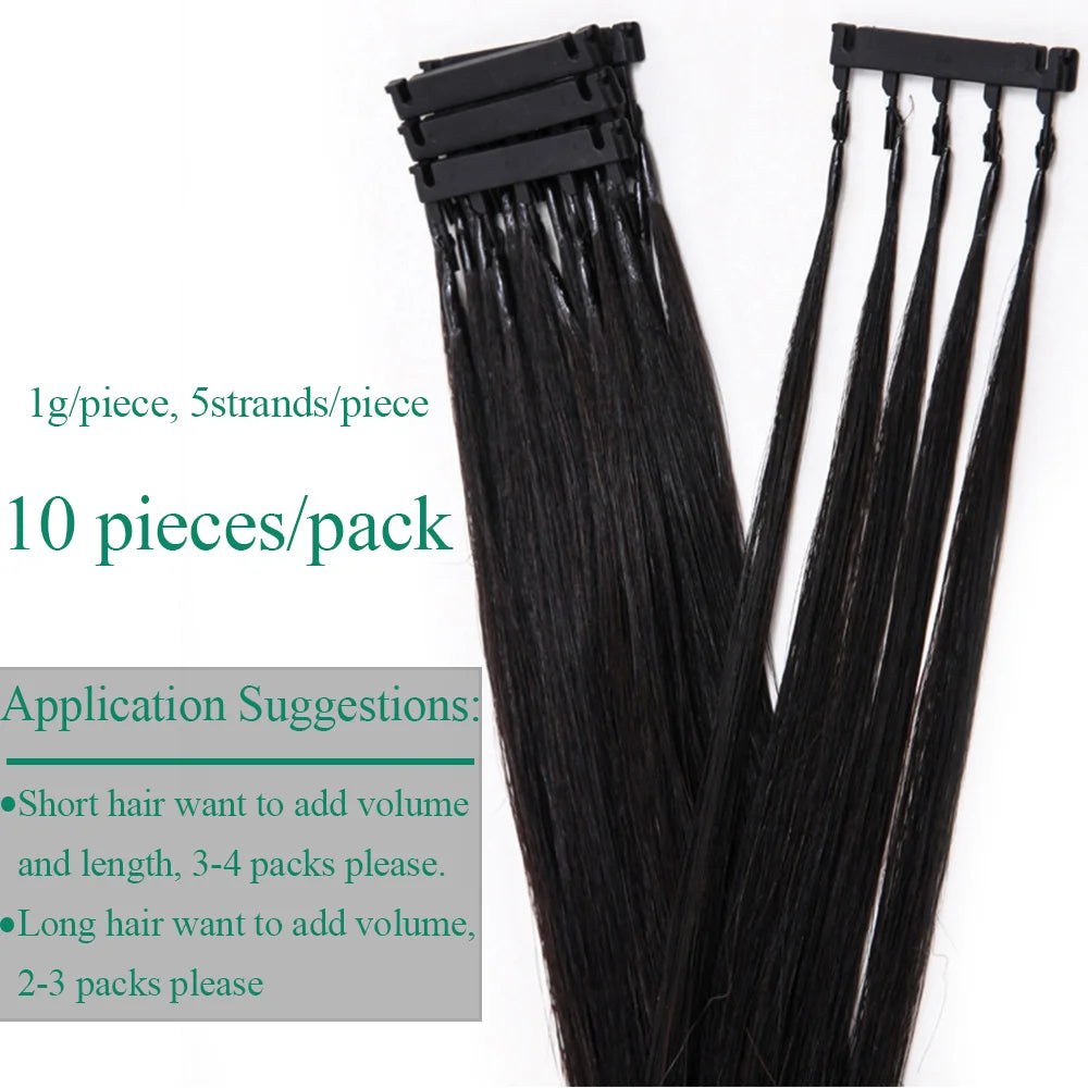 6D Hair Extensions For Salon DIY 6D-2 Generation 100% Human Hair Extensions Micro Beads Blonde 60# 1g/Strand Virgin Remy Hair