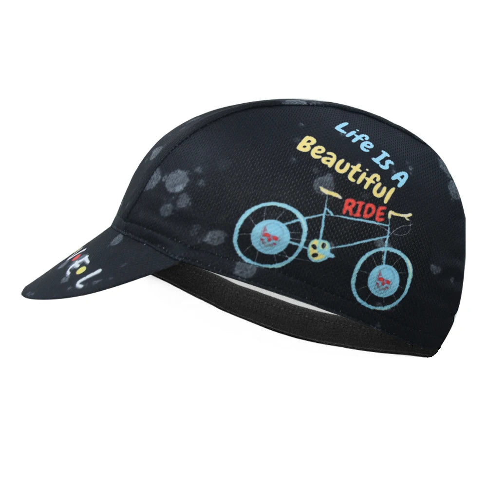 Pedal for Air Cycling Cap Funny Road Bicycle Cap Summer Breathable Black Bike Headwear Men and Women Gorra Ciclismo