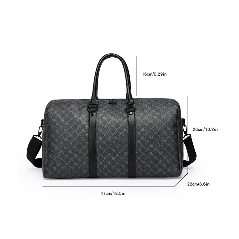 Unisex Traveling Bag Large Capacity Business Casual Travel Luggage Bag Classic Full Body Printed Handbag Shoulder Bags for Men