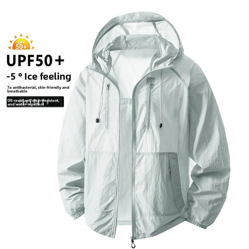 2026 New Unisex Loose Fit Summer Lightweight Hooded Sun Protection Clothing Outdoor UV Protection Casual Outerwear Skin Clothes