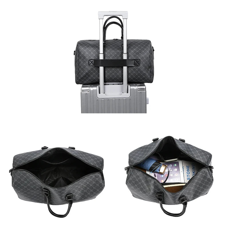 Unisex Traveling Bag Large Capacity Business Casual Travel Luggage Bag Classic Full Body Printed Handbag Shoulder Bags for Men