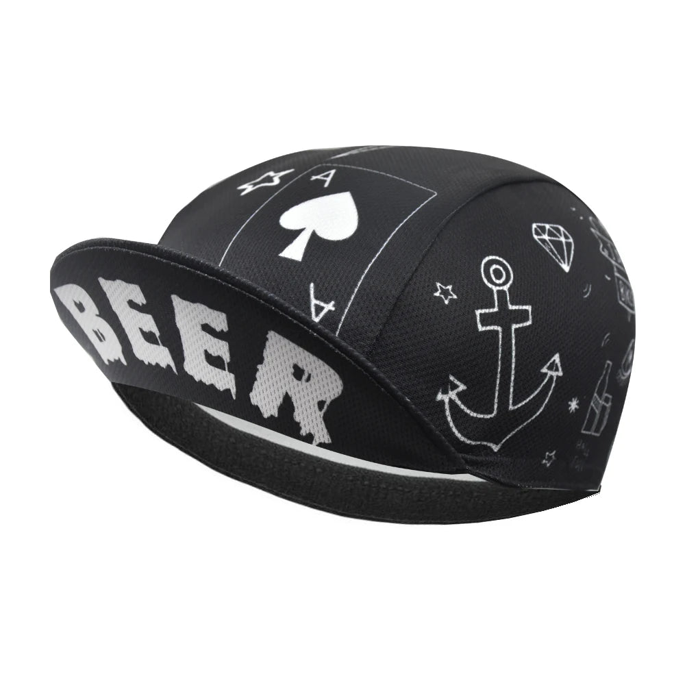 Pedal for Air Cycling Cap Funny Road Bicycle Cap Summer Breathable Black Bike Headwear Men and Women Gorra Ciclismo