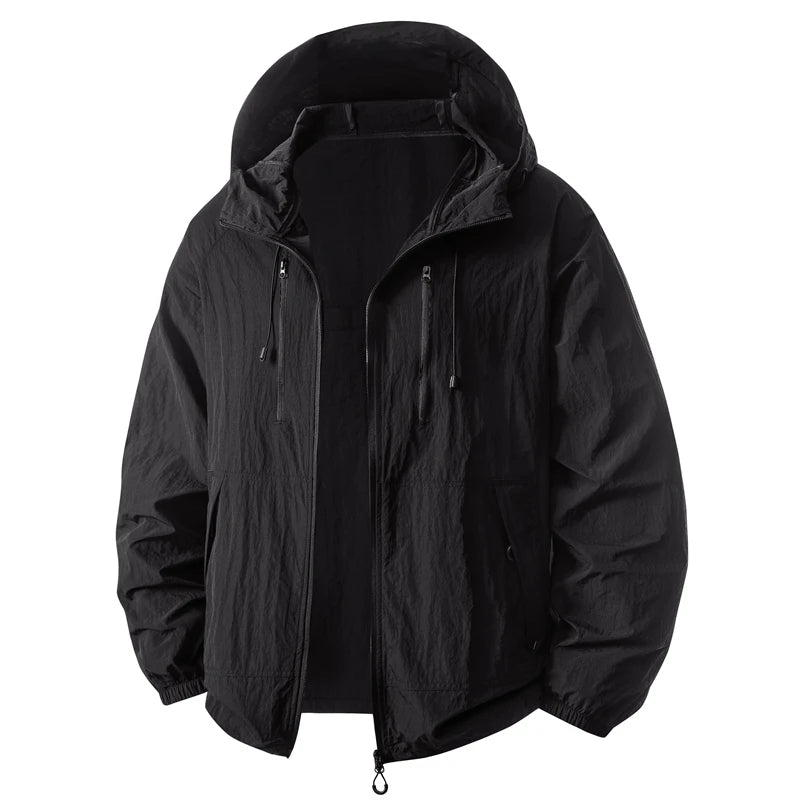 2026 New Unisex Loose Fit Summer Lightweight Hooded Sun Protection Clothing Outdoor UV Protection Casual Outerwear Skin Clothes