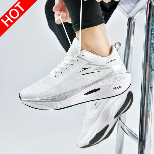 Unisex Sports Shoes Carbon Plate Walking Running Sneakers Shock-Absorbing Marathon Racing Athletics Training for Men's&Women
