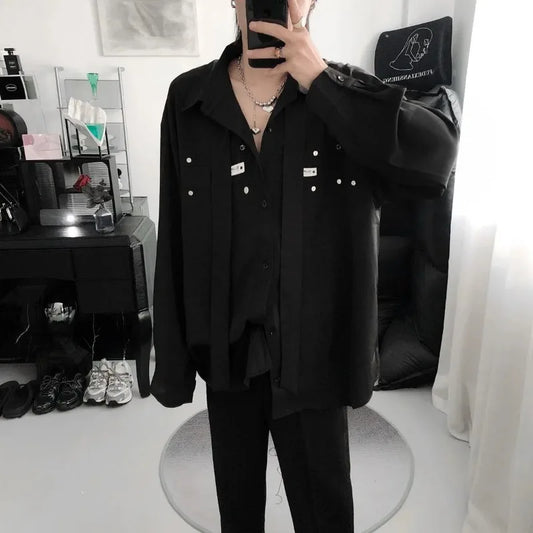 Fashion Long-sleeved High-end Casual Trendy Brand Shirts Loose New Shirts Versatile Shirts