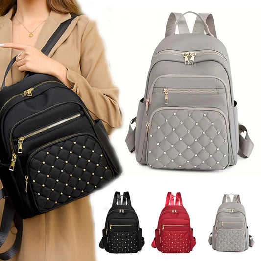 Travel backpack, double-shoulder bag, fashionable travel schoolbag, women's large-capacity multi-purpose bag