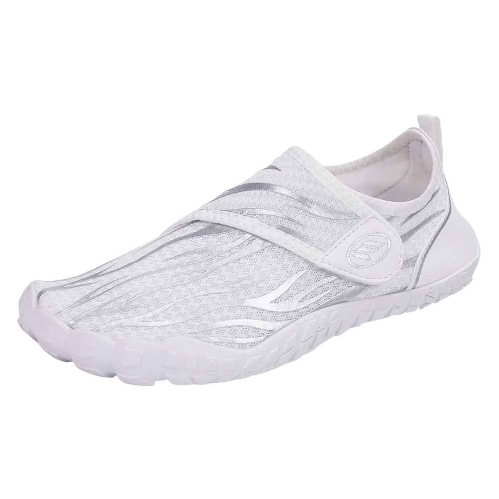 Unisex Water Shoes Lightweight Aqua Shoes Non Slip Barefoot Beach Shoes Hook and Loop Fastener Casual Wading Shoes for Men Women