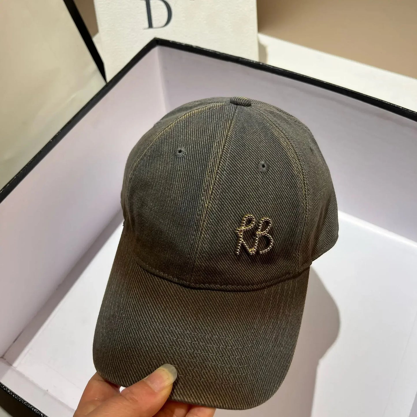 Luxury Designer Metal Letter  Baseball Caps Men Women Fashion Snapback Hip Hop Adjustable Bone Dad Hat Outdoor Visor Sun Hats