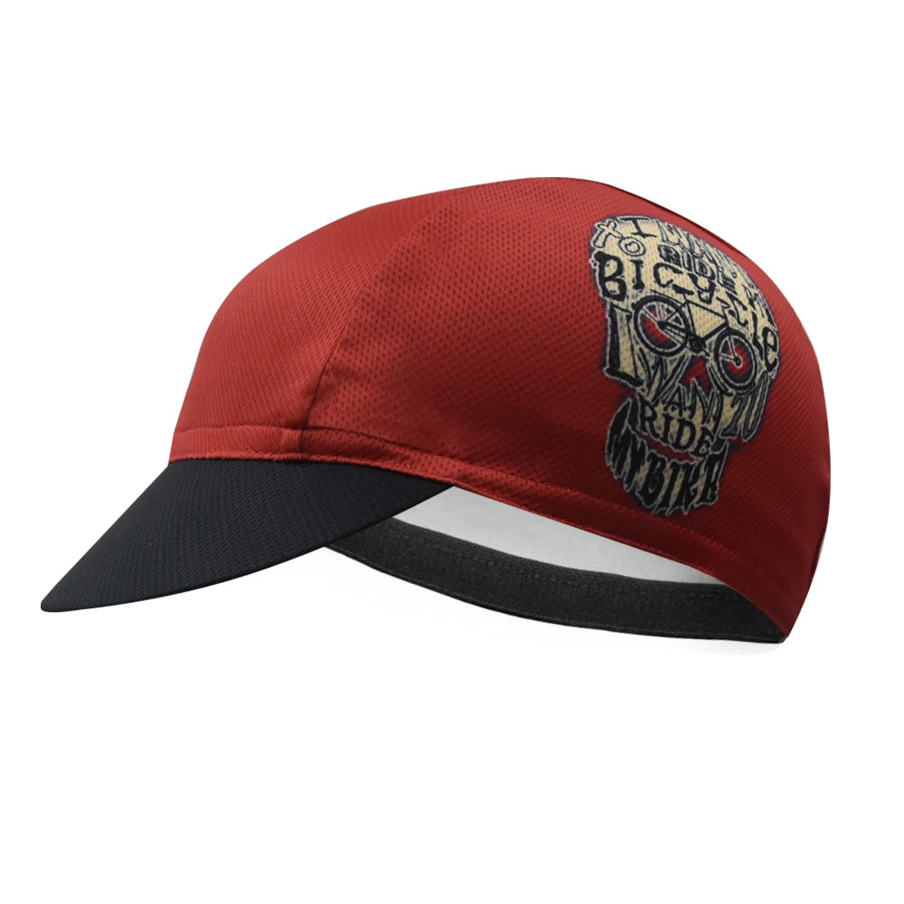 Pedal for Air Cycling Cap Funny Road Bicycle Cap Summer Breathable Black Bike Headwear Men and Women Gorra Ciclismo