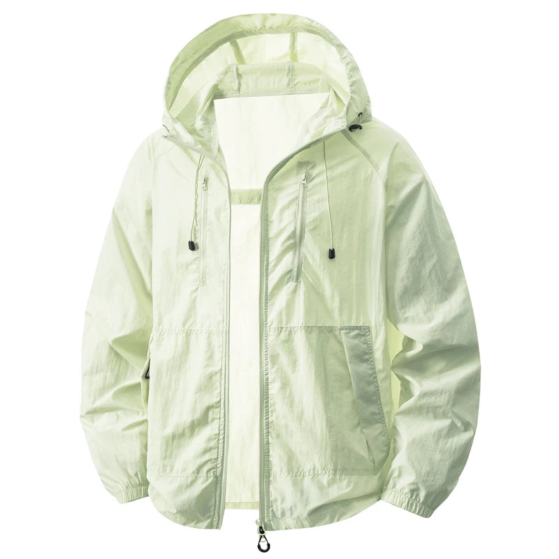 2026 New Unisex Loose Fit Summer Lightweight Hooded Sun Protection Clothing Outdoor UV Protection Casual Outerwear Skin Clothes