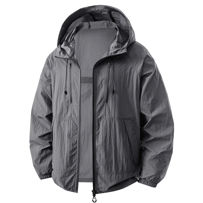2026 New Unisex Loose Fit Summer Lightweight Hooded Sun Protection Clothing Outdoor UV Protection Casual Outerwear Skin Clothes