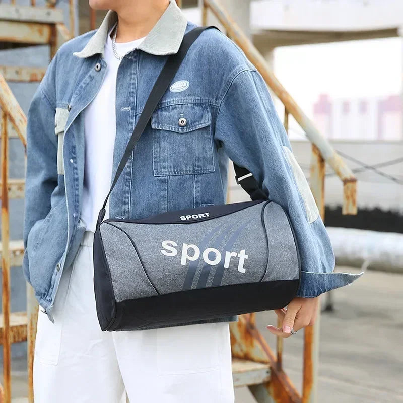Women's & Men's Gym Bag Unisex Outdoor Crossbody Shoulder Backpack Personalized Duffel Overnight Travel Yoga Sports Bag