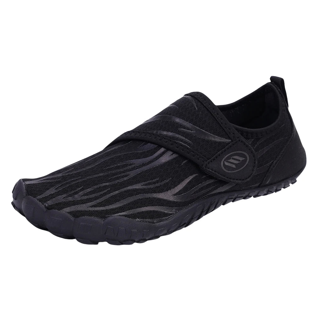 Unisex Water Shoes Lightweight Aqua Shoes Non Slip Barefoot Beach Shoes Hook and Loop Fastener Casual Wading Shoes for Men Women