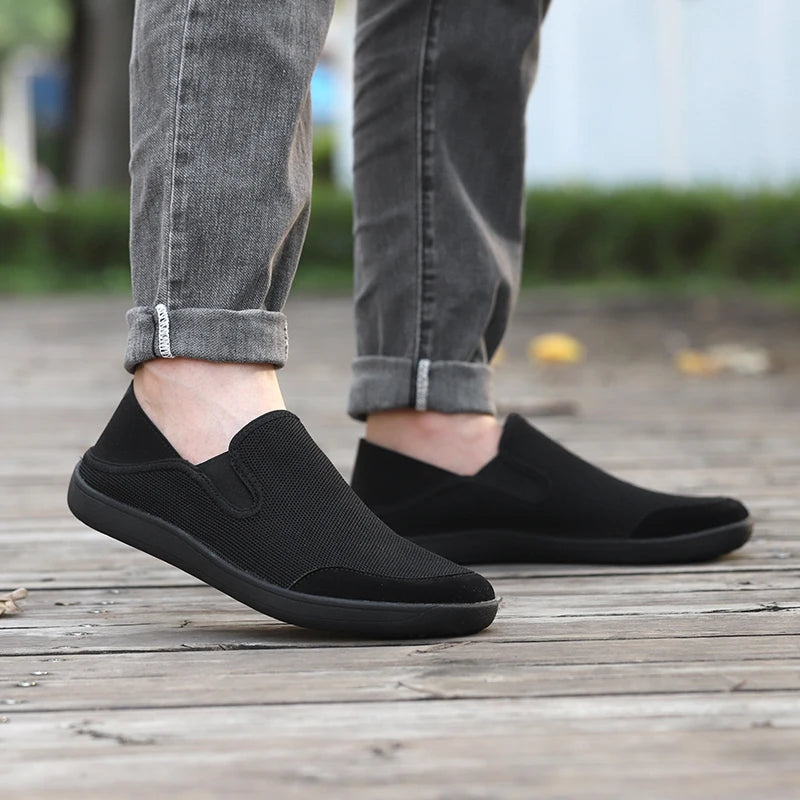 Unisex Wide Barefoot Shoes for Men Outdoor Trail Running Minimalist Men's Shoes Breathable No shoelaces Sneakers for Men