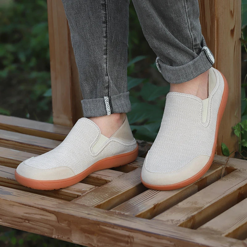 Unisex Wide Barefoot Shoes for Men Outdoor Trail Running Minimalist Men's Shoes Breathable No shoelaces Sneakers for Men