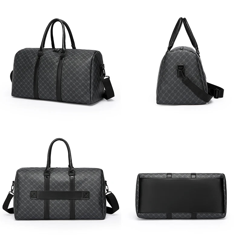 Unisex Traveling Bag Large Capacity Business Casual Travel Luggage Bag Classic Full Body Printed Handbag Shoulder Bags for Men