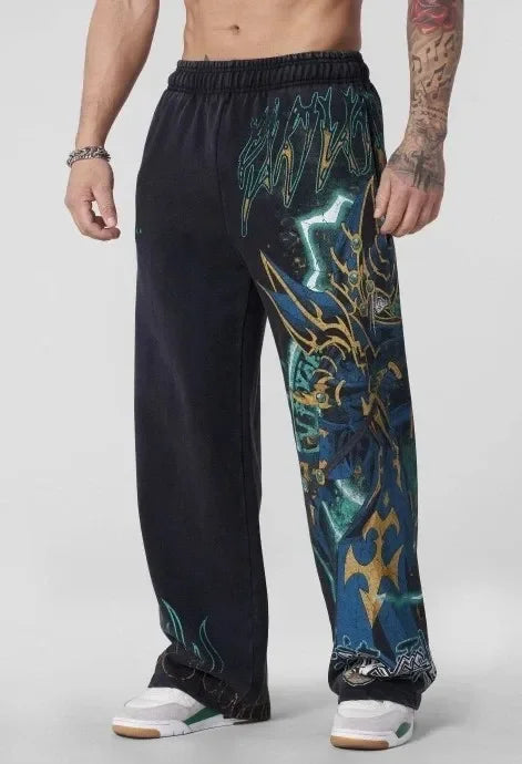 New Y2k Attack on Titan Pants Men Baggy Popular Trouser Wide Leg Harajuku Streetwear Casual Vintage Hip Hop Joggers Men Clothing
