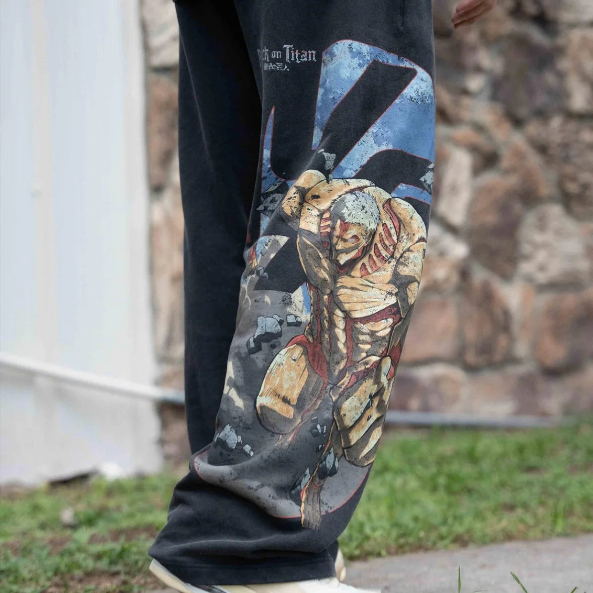 New Y2k Attack on Titan Pants Men Baggy Popular Trouser Wide Leg Harajuku Streetwear Casual Vintage Hip Hop Joggers Men Clothing